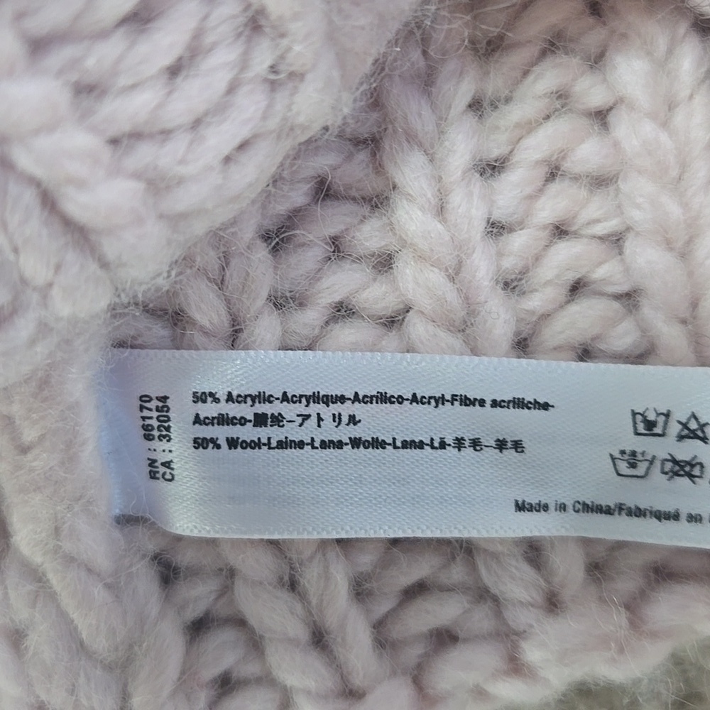 Free People Everything Rosie Beanie Pale Pink - Picture 4 of 7